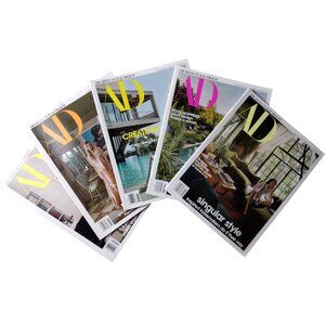 AD Architectural Digest Magazine 5 Issue Bundle 2024 Emma Roberts DIPLO